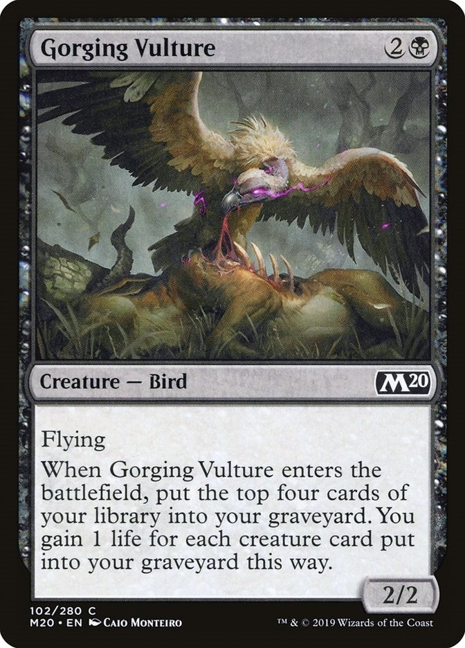 Image for Gorging Vulture (102) (Core Set 2020) (M20) - Magic: The Gathering