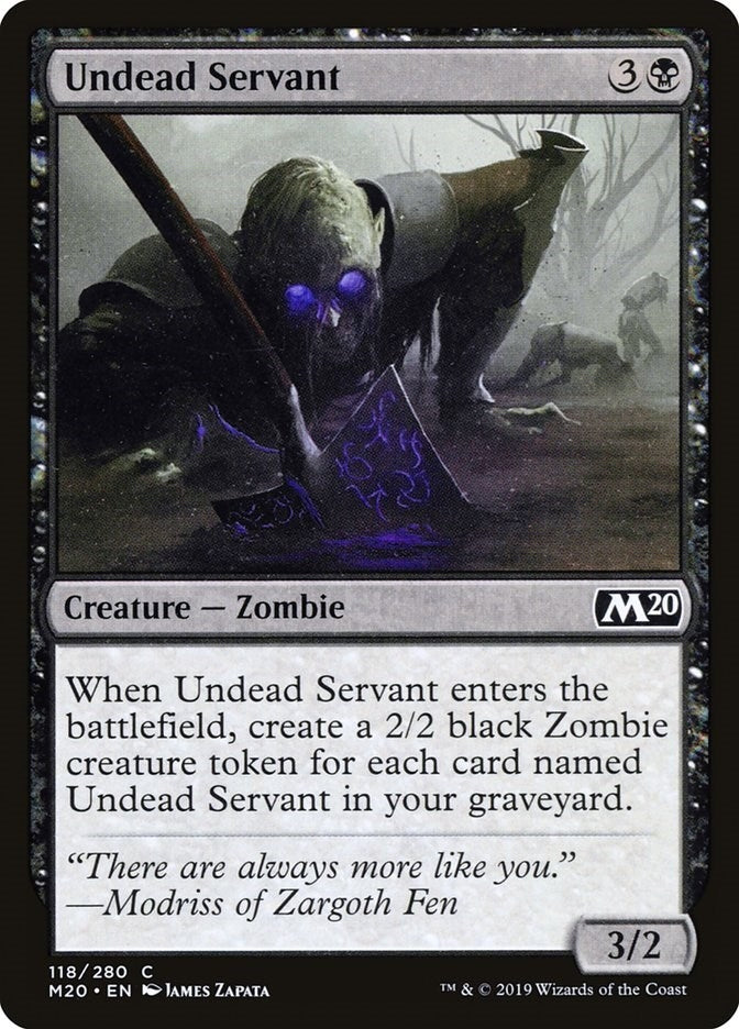 Image for Undead Servant (118) (Core Set 2020) (M20) - Magic: The Gathering