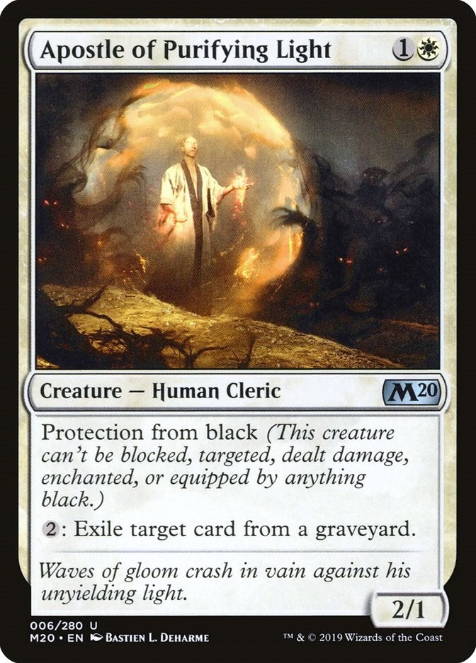 Image for Apostle of Purifying Light (6) (Core Set 2020) (M20) - Magic: The Gathering