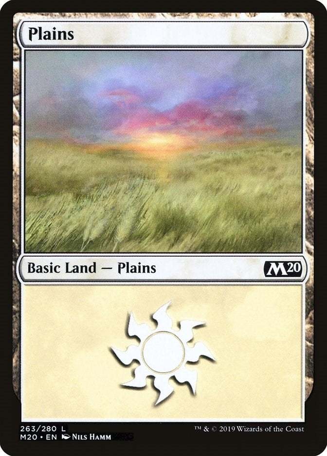 Image for Plains (263) (263) (Core Set 2020) (M20) - Magic: The Gathering