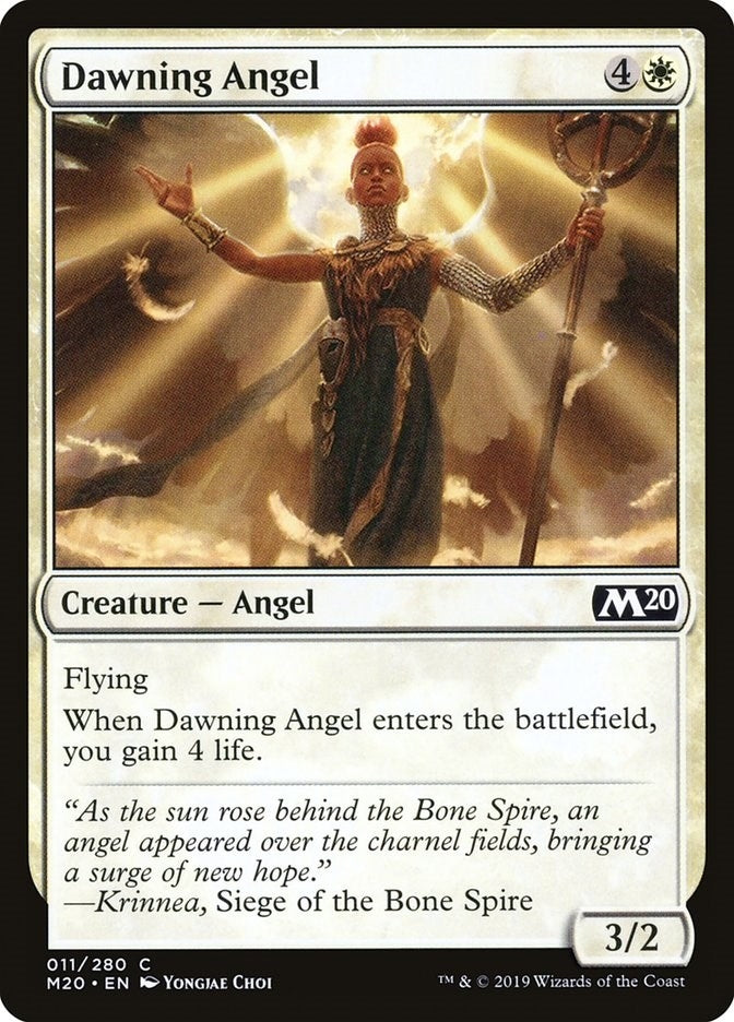 Image for Dawning Angel (11) (Core Set 2020) (M20) - Magic: The Gathering