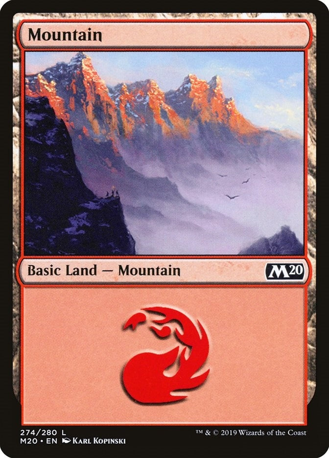 Image for Mountain (274) (274) (Core Set 2020) (M20) - Magic: The Gathering