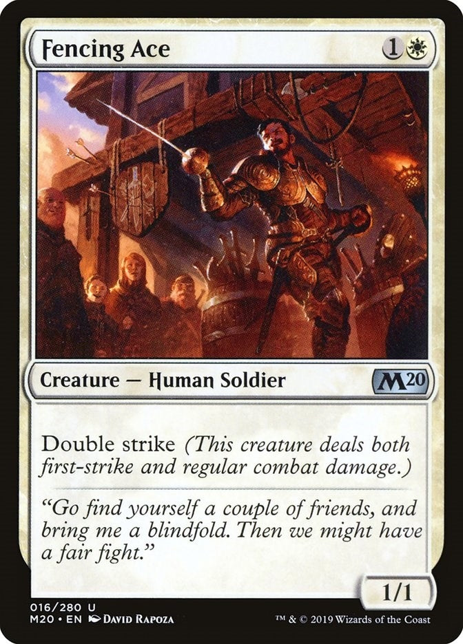 Image for Fencing Ace (16) (Core Set 2020) (M20) - Magic: The Gathering