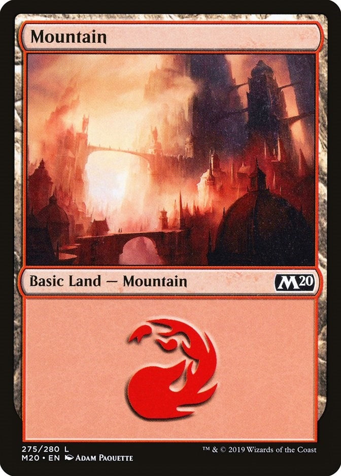 Image for Mountain (275) (275) (Core Set 2020) (M20) - Magic: The Gathering