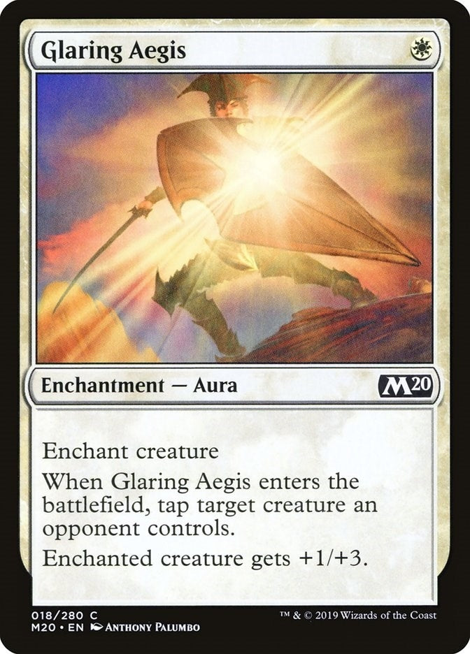 Image for Glaring Aegis (18) (Core Set 2020) (M20) - Magic: The Gathering