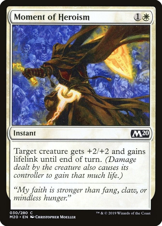 Image for Moment of Heroism (30) (Core Set 2020) (M20) - Magic: The Gathering