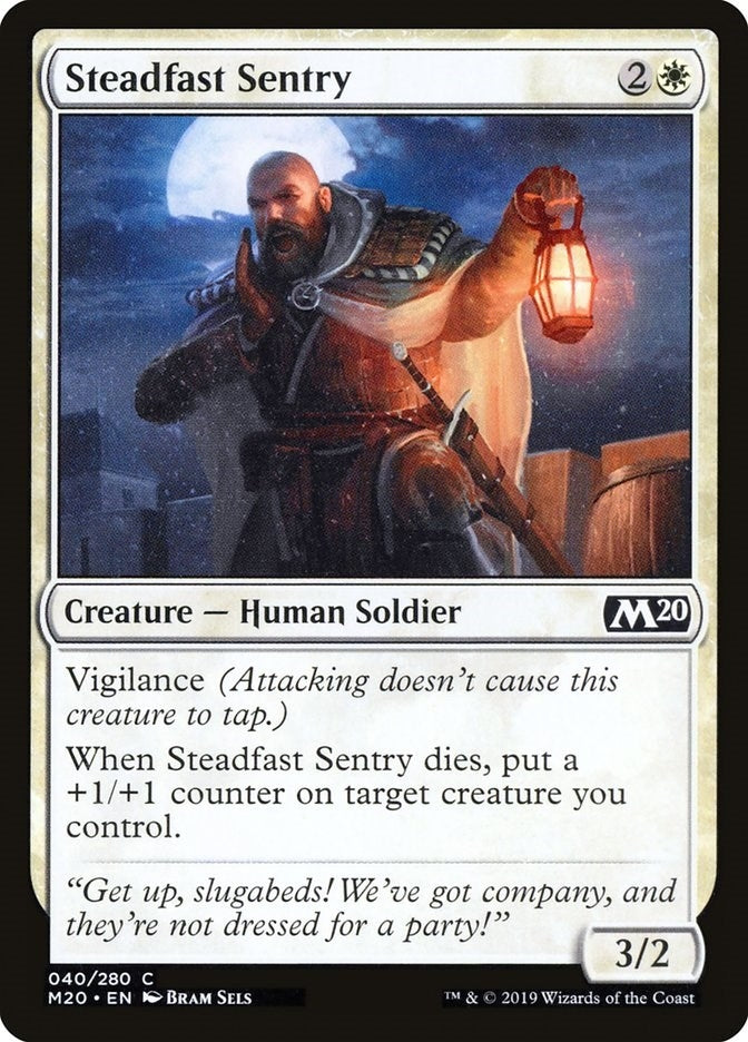 Image for Steadfast Sentry (40) (Core Set 2020) (M20) - Magic: The Gathering