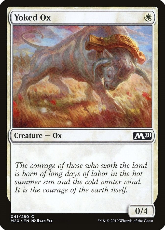 Image for Yoked Ox (41) (Core Set 2020) (M20) - Magic: The Gathering