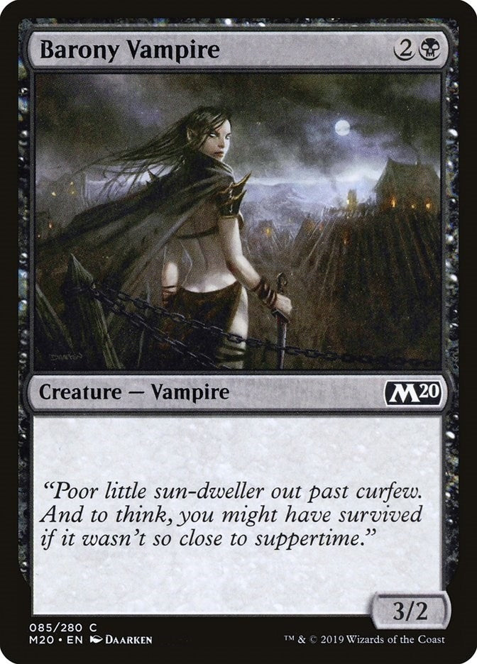 Image for Barony Vampire (85) (Core Set 2020) (M20) - Magic: The Gathering