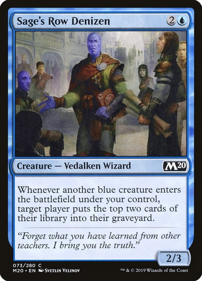 Image for Sage's Row Denizen (73) (Core Set 2020) (M20) - Magic: The Gathering