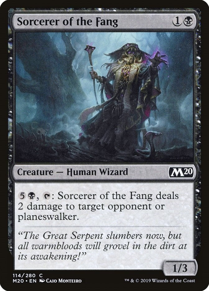 Image for Sorcerer of the Fang (114) (Core Set 2020) (M20) - Magic: The Gathering