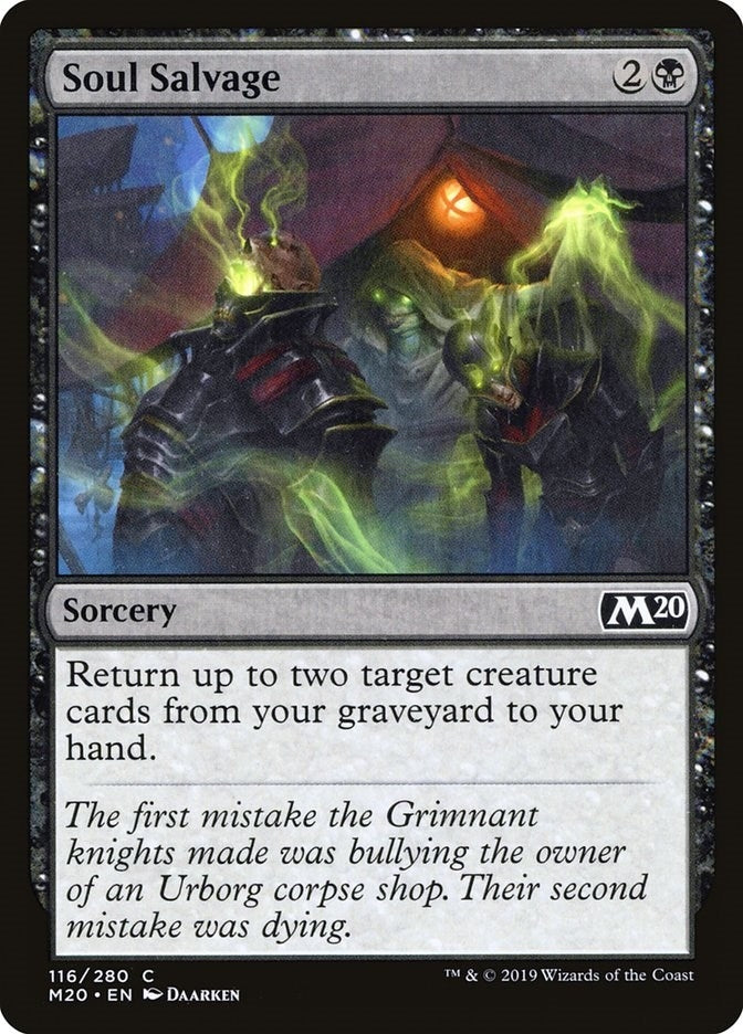 Image for Soul Salvage (116) (Core Set 2020) (M20) - Magic: The Gathering
