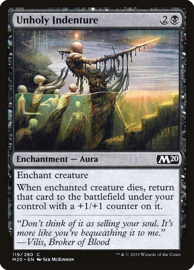 Image for Unholy Indenture (119) (Core Set 2020) (M20) - Magic: The Gathering