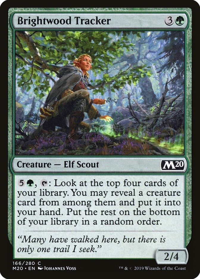 Image for Brightwood Tracker (166) (Core Set 2020) (M20) - Magic: The Gathering