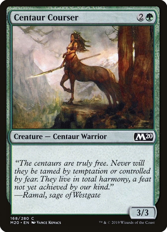 Image for Centaur Courser (168) (Core Set 2020) (M20) - Magic: The Gathering