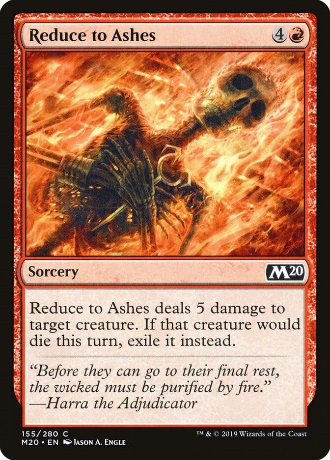 Image for Reduce to Ashes (155) (Core Set 2020) (M20) - Magic: The Gathering