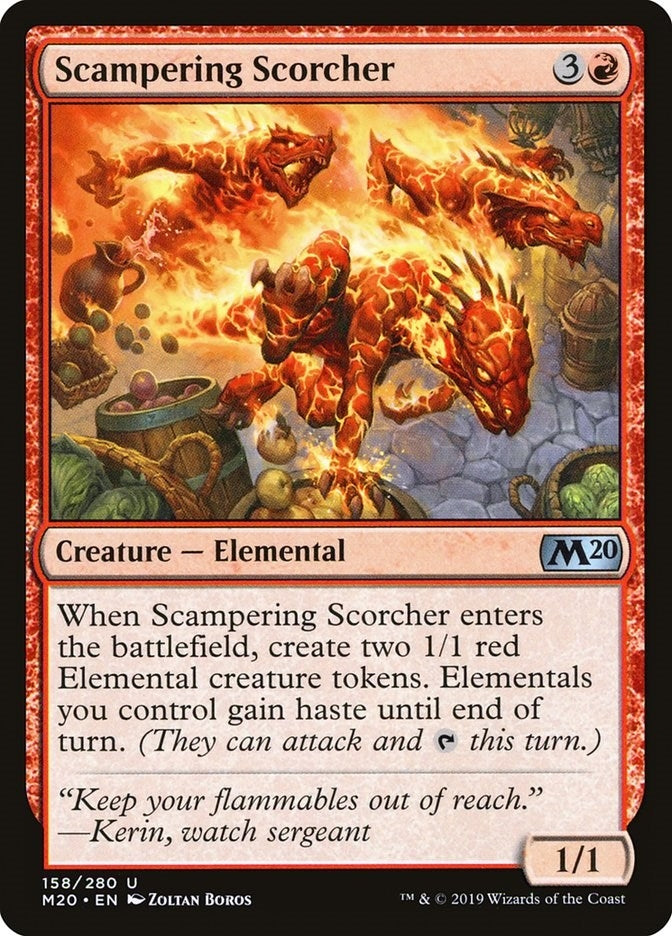 Image for Scampering Scorcher (158) (Core Set 2020) (M20) - Magic: The Gathering