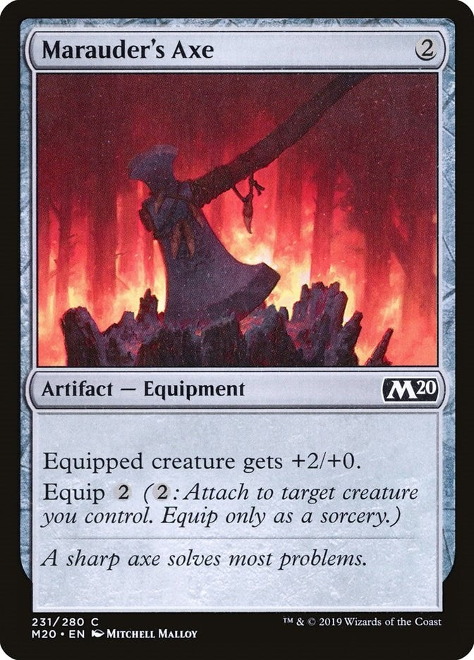 Image for Marauder's Axe (231) (Core Set 2020) (M20) - Magic: The Gathering