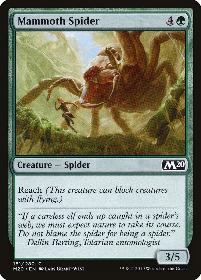 Image for Mammoth Spider (181) (Core Set 2020) (M20) - Magic: The Gathering