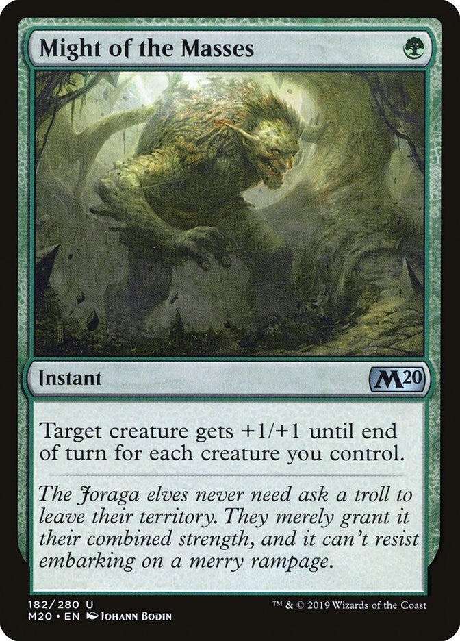 Image for Might of the Masses (182) (Core Set 2020) (M20) - Magic: The Gathering