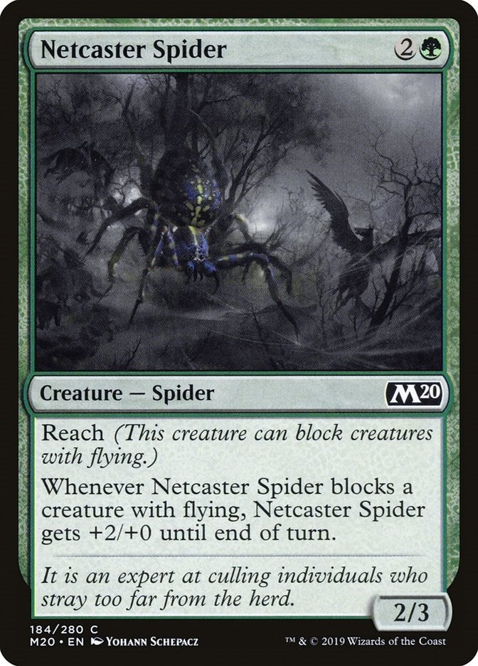 Image for Netcaster Spider (184) (Core Set 2020) (M20) - Magic: The Gathering