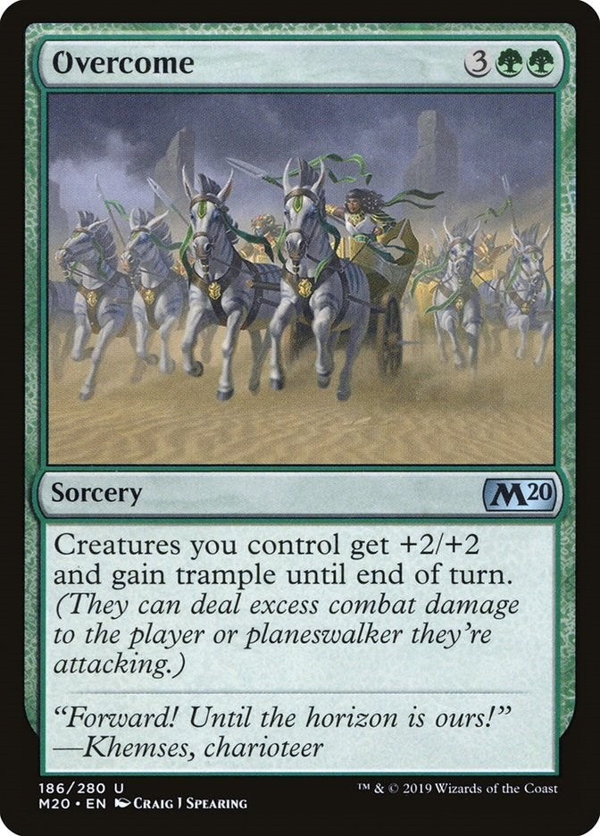 Image for Overcome (186) (Core Set 2020) (M20) - Magic: The Gathering