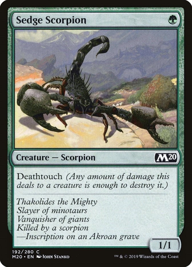 Image for Sedge Scorpion (192) (Core Set 2020) (M20) - Magic: The Gathering