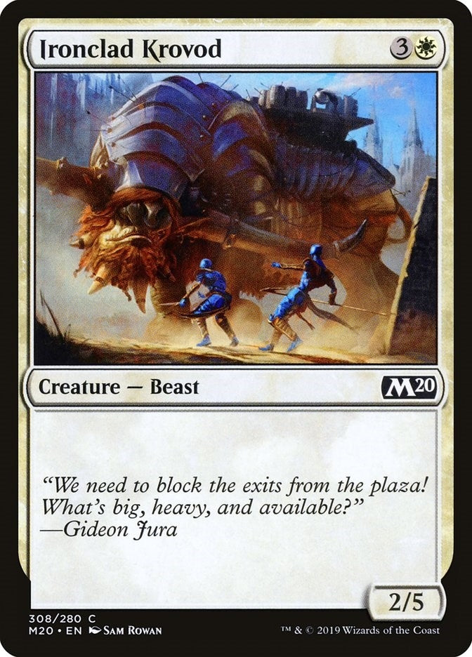 Image for Ironclad Krovod (308) (Core Set 2020) (M20) - Magic: The Gathering