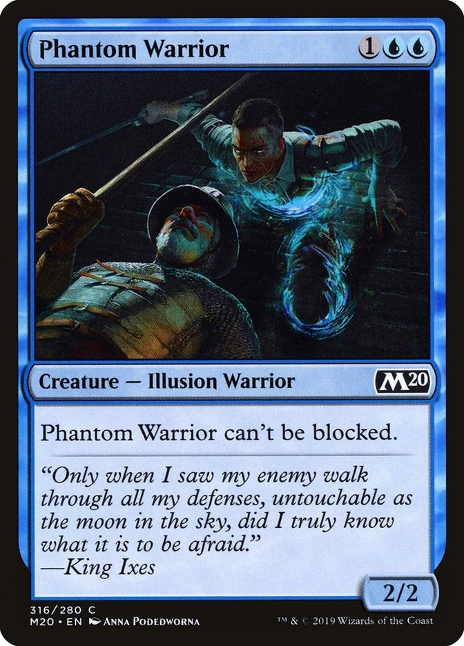 Image for Phantom Warrior (316) (Core Set 2020) (M20) - Magic: The Gathering