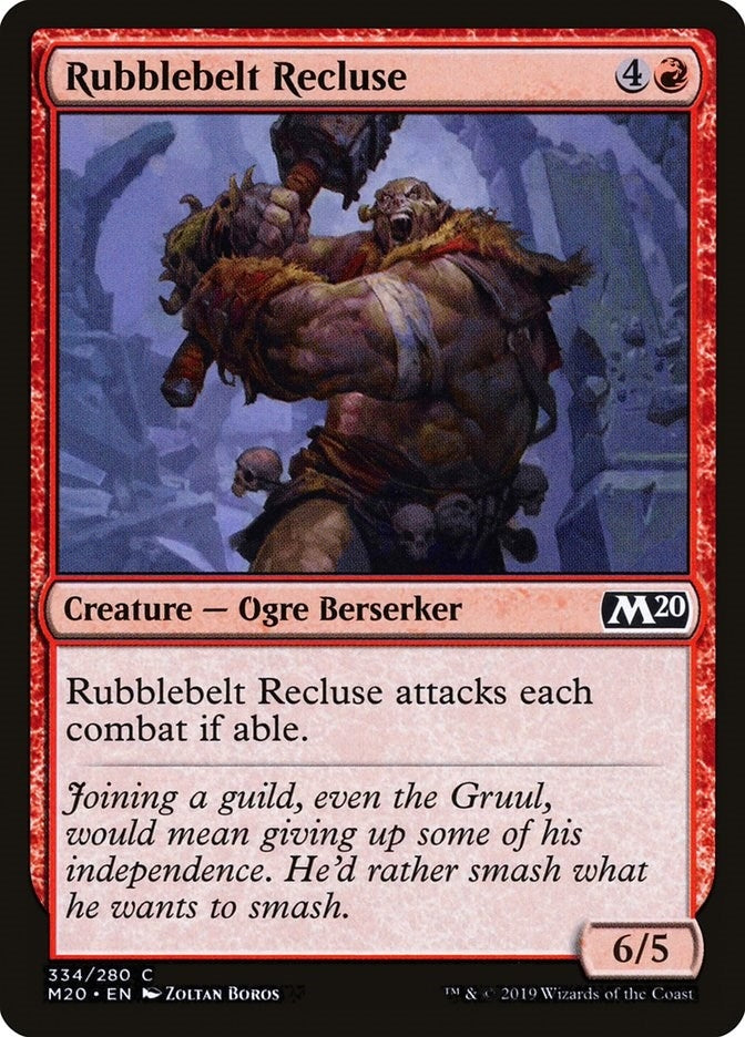 Image for Rubblebelt Recluse (334) (Core Set 2020) (M20) - Magic: The Gathering
