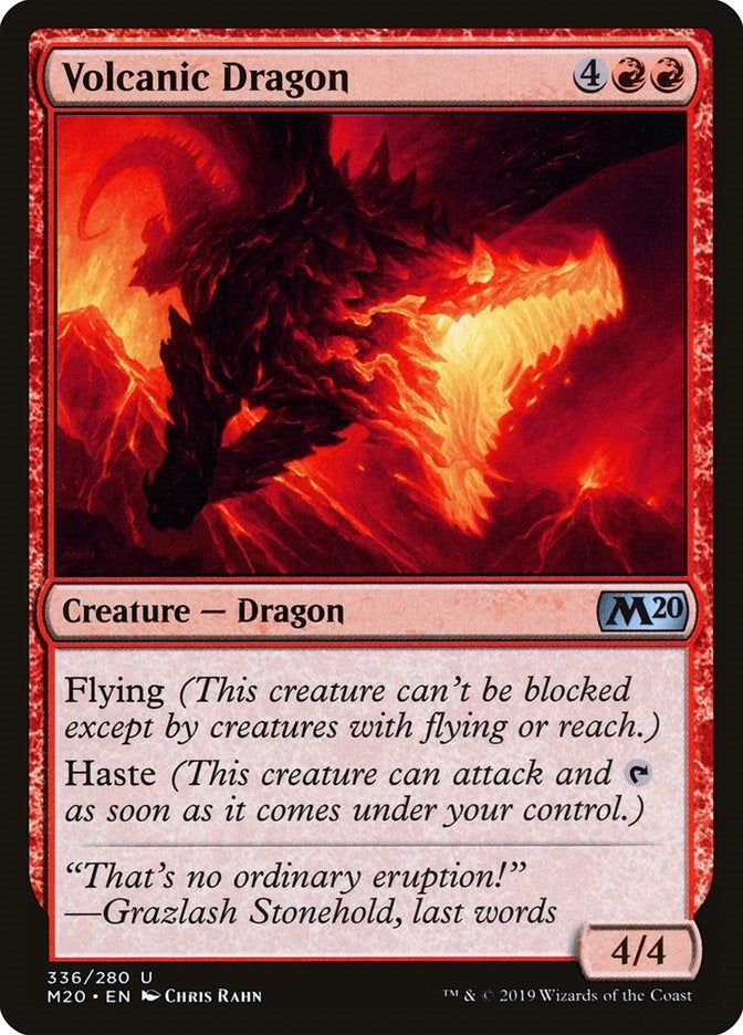Image for Volcanic Dragon (336) (Core Set 2020) (M20) - Magic: The Gathering