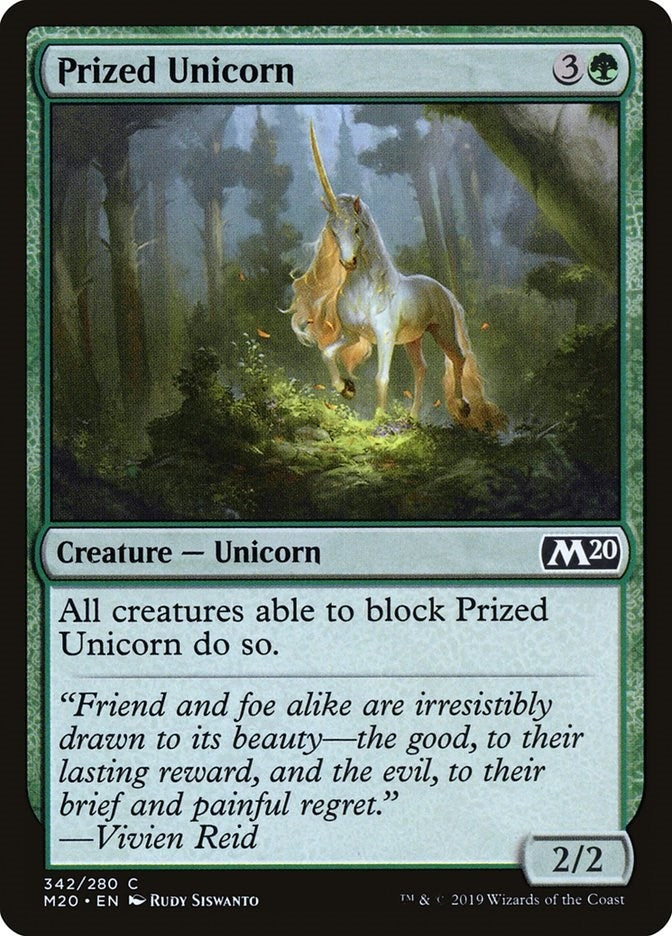 Image for Prized Unicorn (342) (Core Set 2020) (M20) - Magic: The Gathering