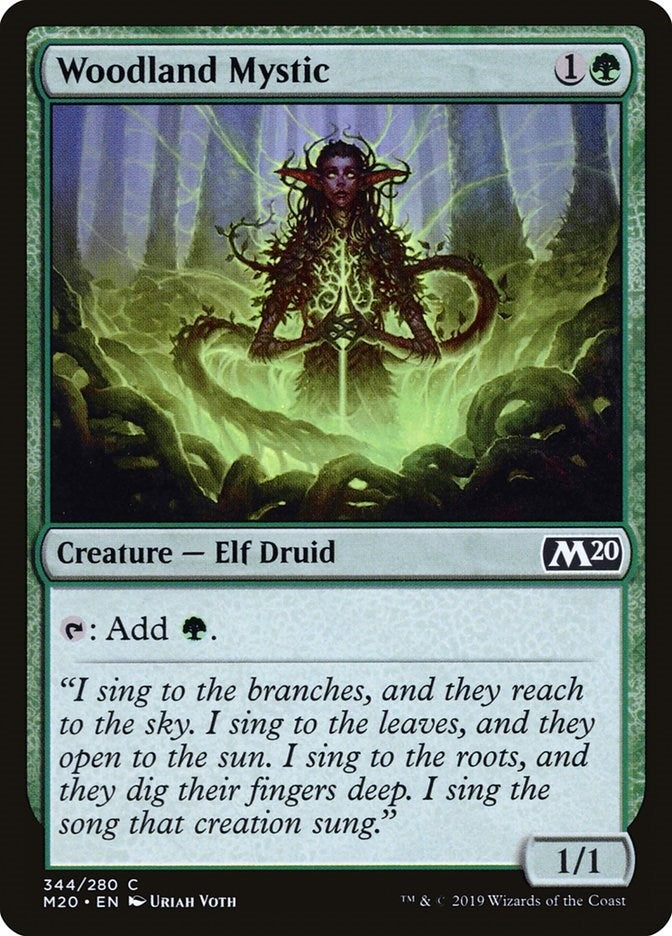 Image for Woodland Mystic (344) (Core Set 2020) (M20) - Magic: The Gathering