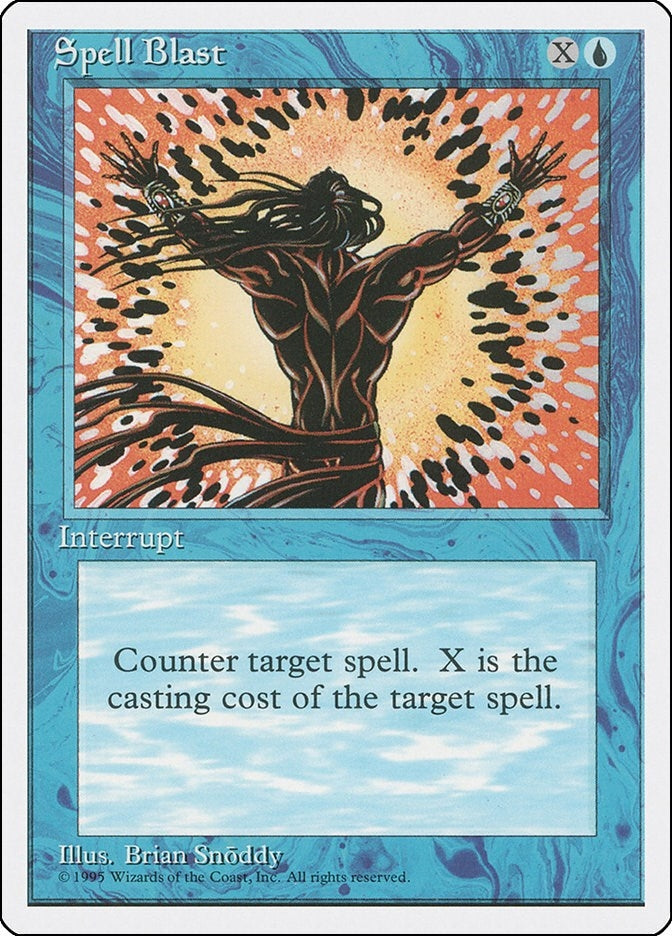 Image for Spell Blast (Fourth Edition) (4ED) - Magic: The Gathering