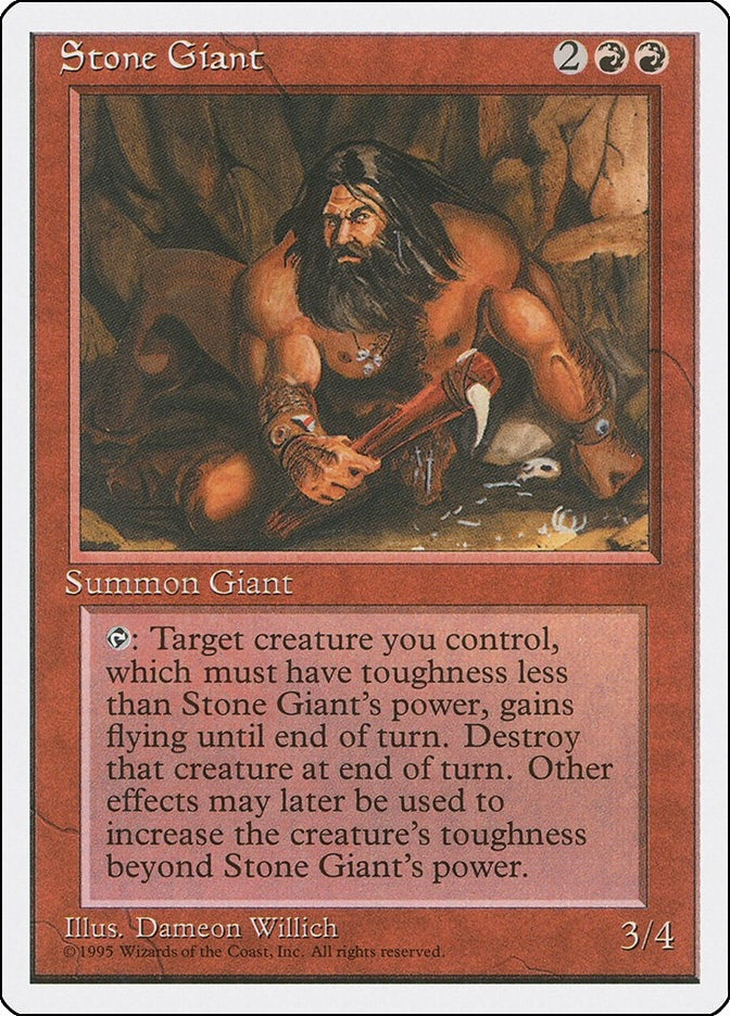 Image for Stone Giant (Fourth Edition) (4ED) - Magic: The Gathering