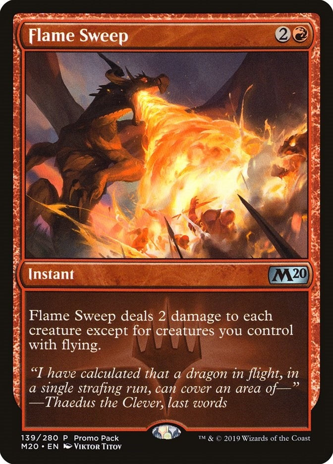 Image for Flame Sweep (139) (Promo Pack: Core Set 2020) (PPM20) - Magic: The Gathering