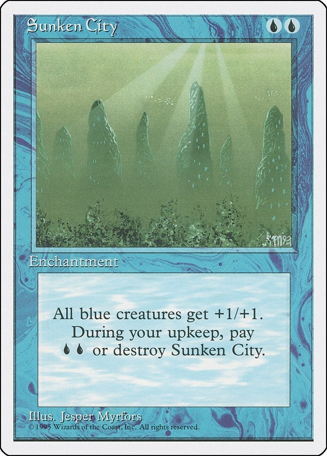 Image for Sunken City (Fourth Edition) (4ED) - Magic: The Gathering