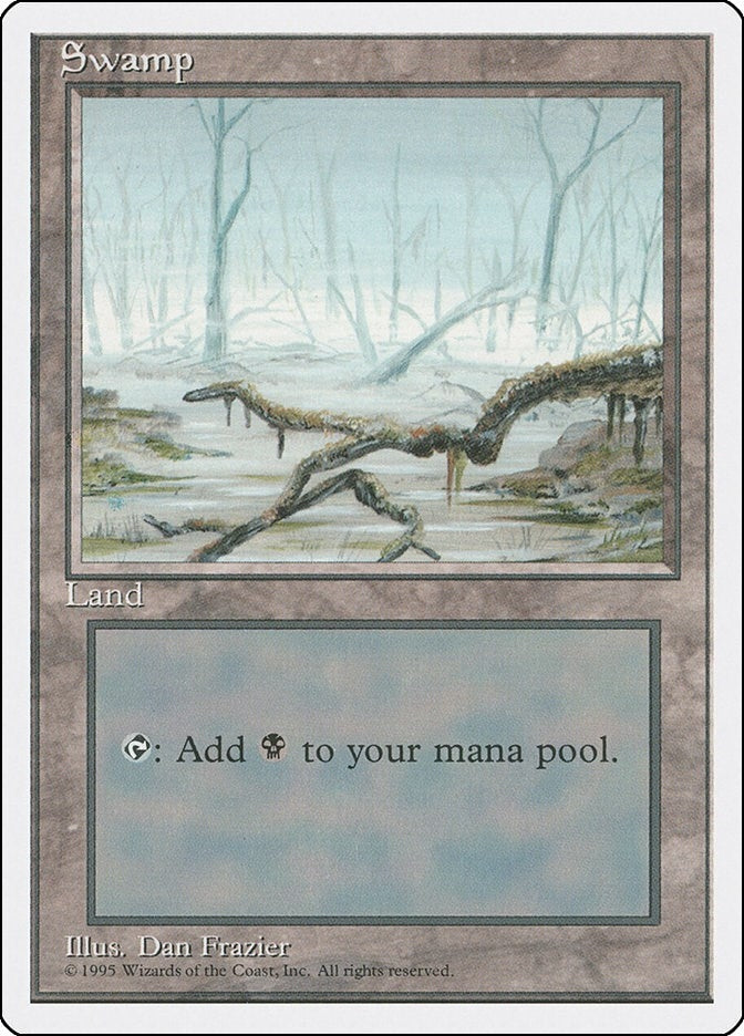 Image for Swamp (A) (192) (Fourth Edition) (4ED) - Magic: The Gathering