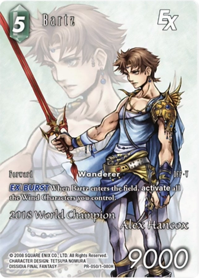 Image for Bartz EX (2018 World Champion) (PR-050/1-080H) (FF: Promo Cards) (PR) - Final Fantasy TCG
