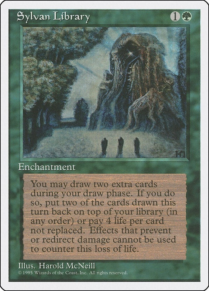 Image for Sylvan Library (157) (Fourth Edition) (4ED) - Magic: The Gathering