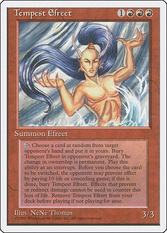 Image for Tempest Efreet (Fourth Edition) (4ED) - Magic: The Gathering