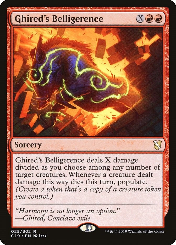 Image for Ghired's Belligerence (25) (Commander 2019) - Magic: The Gathering
