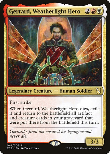 Image for Gerrard, Weatherlight Hero (41) (Commander 2019) - Magic: The Gathering