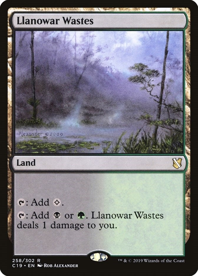 Image for Llanowar Wastes (258) (Commander 2019) - Magic: The Gathering