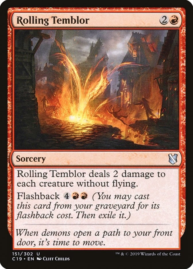 Image for Rolling Temblor (151) (Commander 2019) - Magic: The Gathering