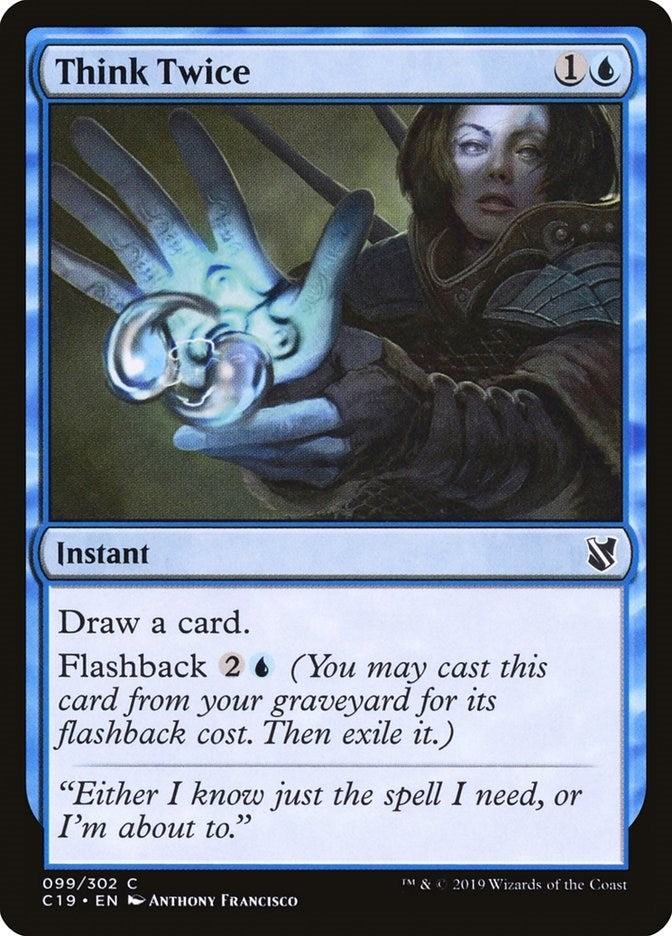 Image for Think Twice (99) (Commander 2019) - Magic: The Gathering