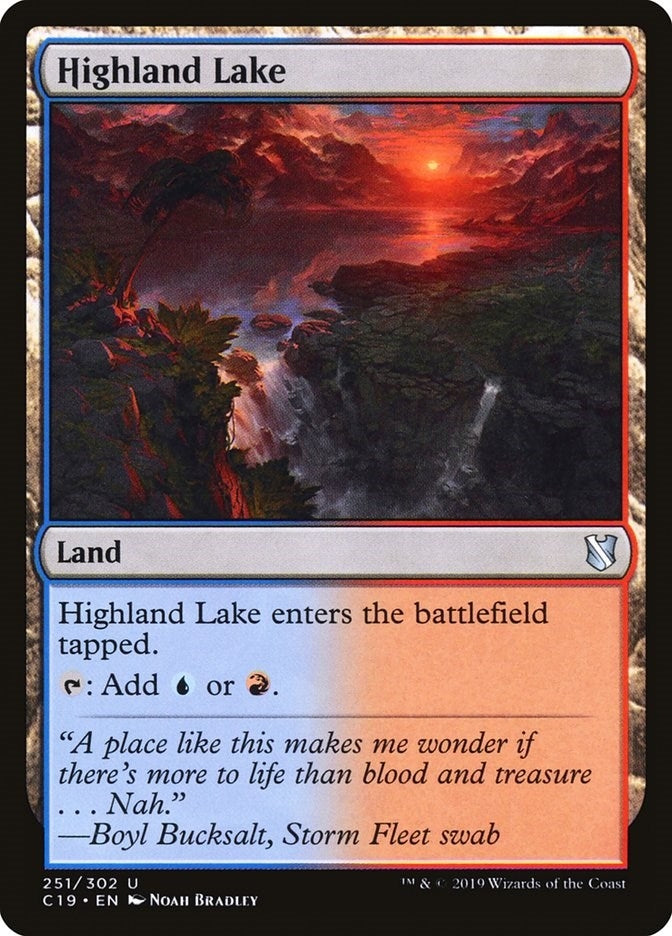 Image for Highland Lake (251) (Commander 2019) - Magic: The Gathering