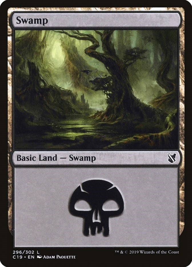 Image for Swamp (296) (296) (Commander 2019) - Magic: The Gathering