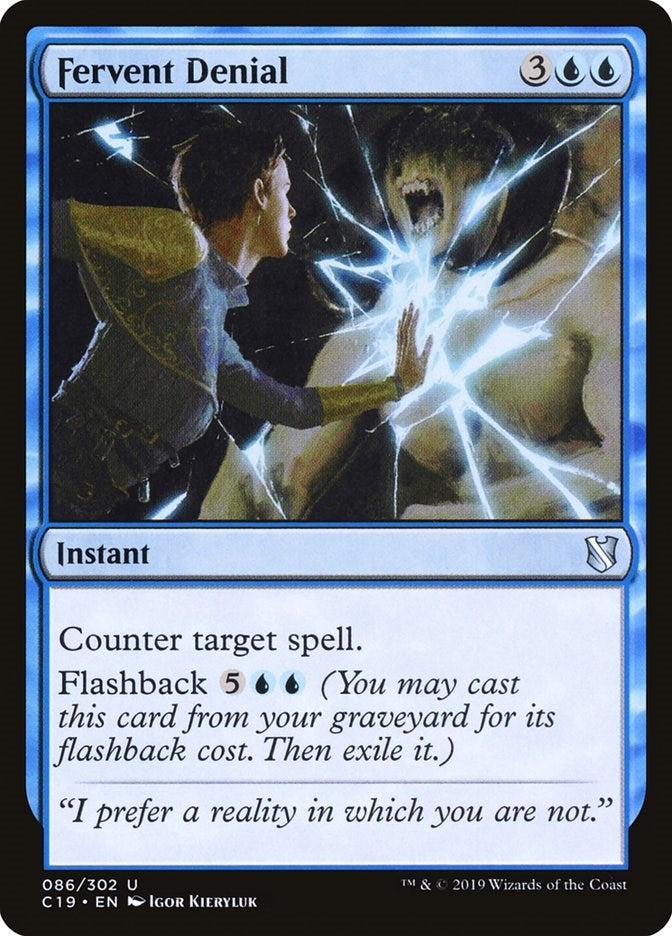 Image for Fervent Denial (86) (Commander 2019) - Magic: The Gathering