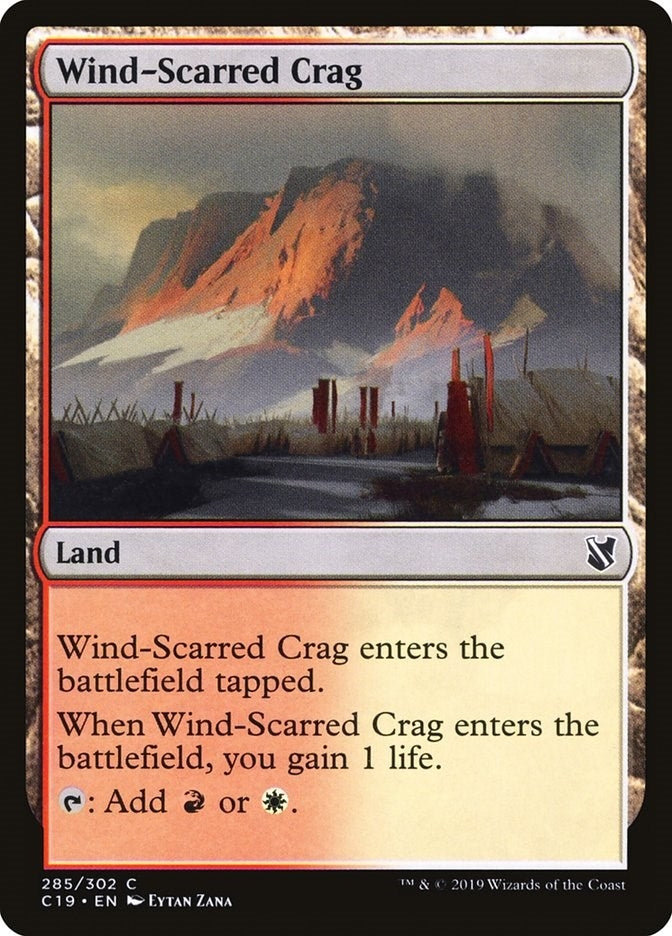 Image for Wind-Scarred Crag (285) (Commander 2019) - Magic: The Gathering